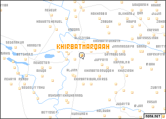 map of Khirbat Marqa‘ah