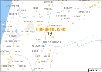 map of Khirbat Meisar