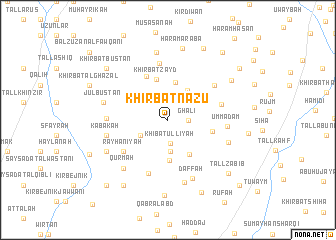 map of Khirbat Nāzū