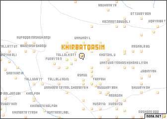 map of Khirbat Qāsim