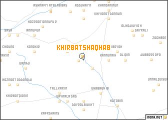 map of Khirbat Shaqḩab