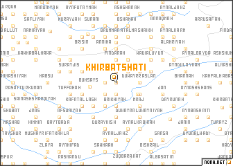 map of Khirbat Shātī