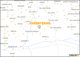 map of KhirbatShīḩā