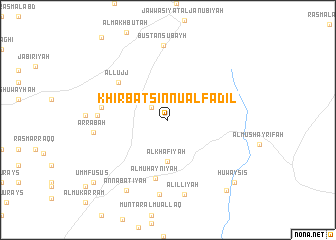 map of Khirbat Sinnū al Fāḑil