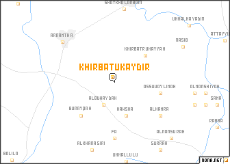 map of Khirbat Ukaydir