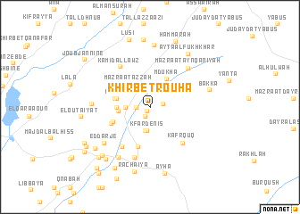 map of Khirbet Roûha