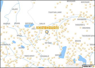 map of Khīr Bhawāni