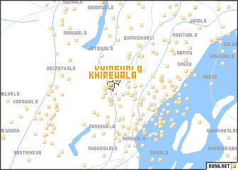 map of Khīrewāla