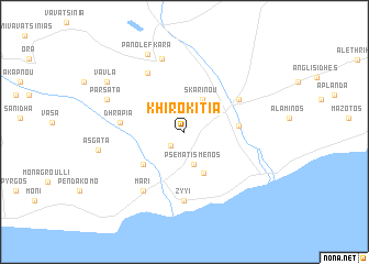 map of Khirokitia