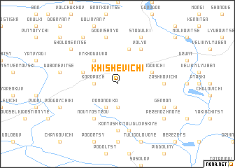 map of Khishevichi