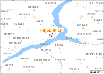 map of Khislavichi