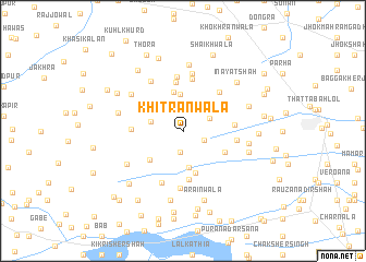 map of Khitrānwāla