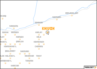 map of Khīvoh