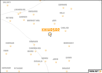map of Khiwāsar
