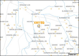 map of Khiyād