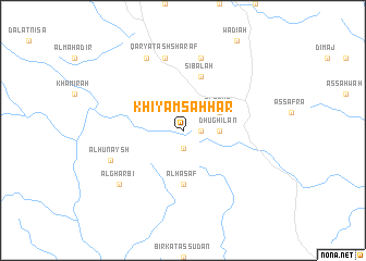 map of Khiyām Saḩḩār