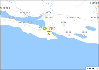 map of Khiyva