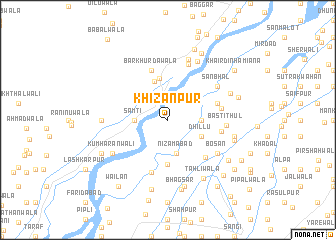 map of Khizānpur