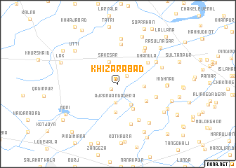 map of Khizarābād