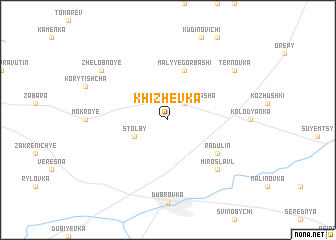 map of Khizhevka