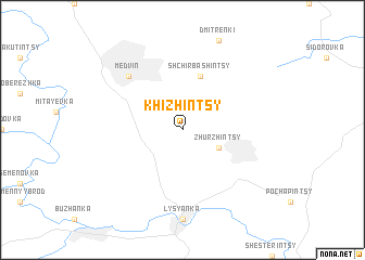 map of Khizhintsy