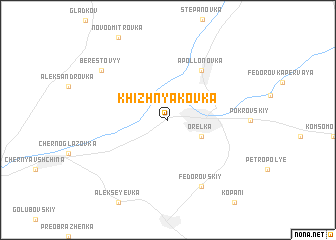 map of Khizhnyakovka