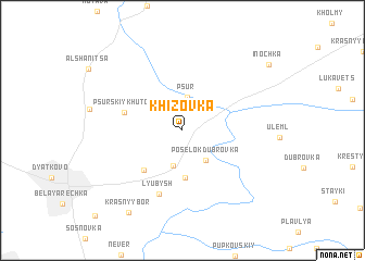 map of Khizovka