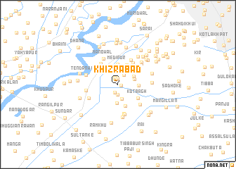 map of Khizrābād