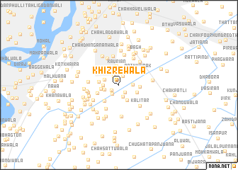 map of Khizrewāla