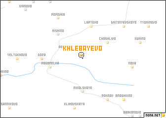 map of Khlebayevo