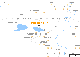 map of Khlebnevo