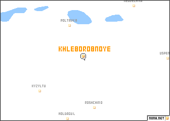 map of Khleborobnoye