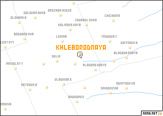 map of Khleborodnaya