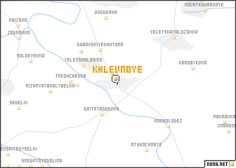 map of Khlevnoye