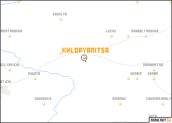 map of Khlopyanitsa