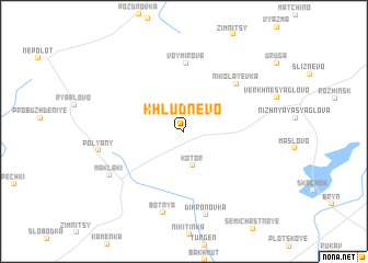 map of Khludnevo