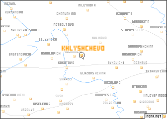 map of Khlyshchëvo