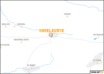 map of Khmelevoye