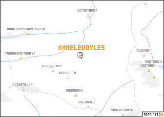 map of Khmelevoy Les