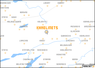 map of Khmelinets