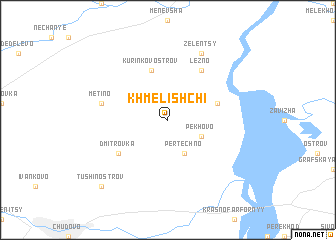 map of Khmelishchi