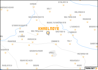 map of Khmelʼnoye