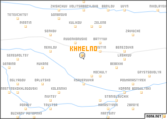 map of Khmelʼno