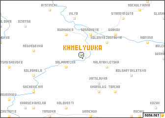 map of Khmelyuvka