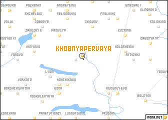 map of Khobnya Pervaya