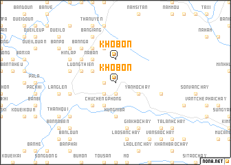 map of Kho Bôn