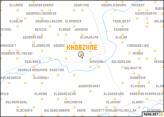 map of Khobziine