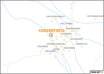 map of Khodā Āfarīd