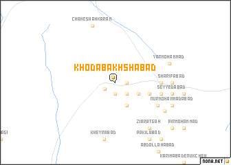 map of Khodā Bakhshābād