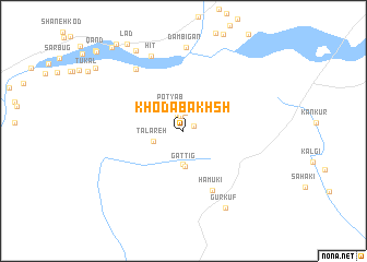 map of Khodā Bakhsh